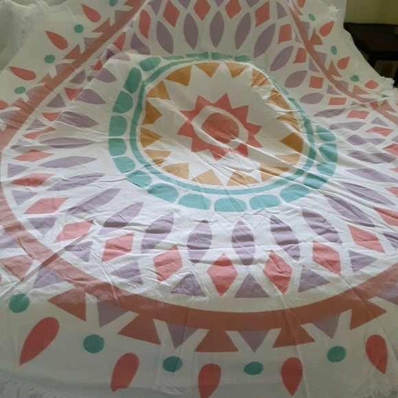 GYPSY 05 The Bohemian Beach Roundie Blanket Fringe - Picture 4 of 8